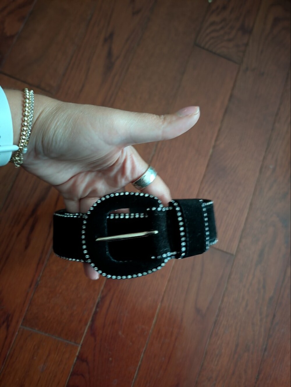 Suzi Roher Belt with Crystal Trim